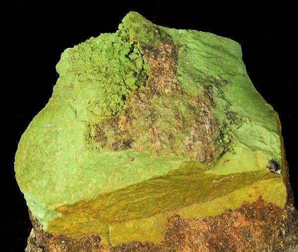 Gaspeite specimen - rock identification